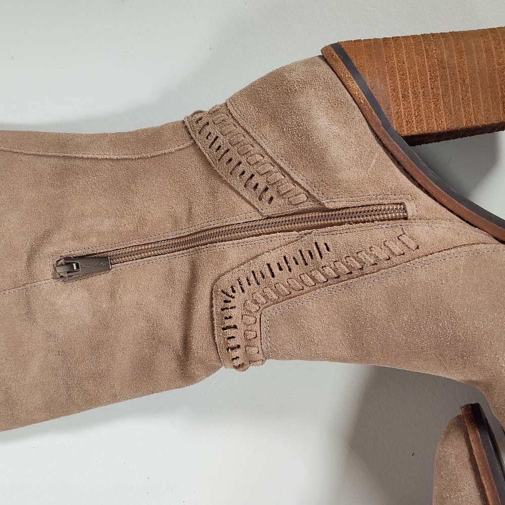 Vince Camuto Madolee tan suede over the knee heeled boots 8.5 - Picture 7 of 16